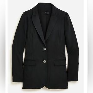 NTW JCrew drapey long Parke blazer in cupro blend - size 10 - perfect condition
